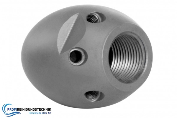 RR-Düse Ei-Form 1/4" Innengewinde / Für Rohrdurchmesser 50 - 100mm / Außendurchmesser 30mm / Länge 40mm